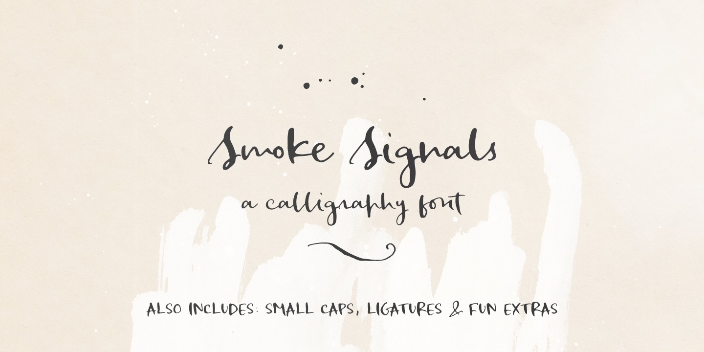 폰트 Smoke Signals
